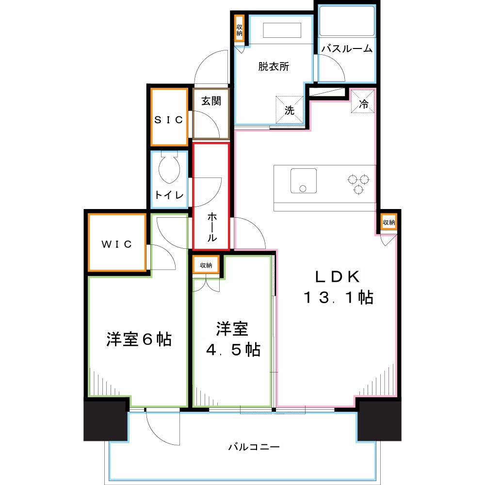 シティタワー国分寺ザ・ツインイースト 間取り