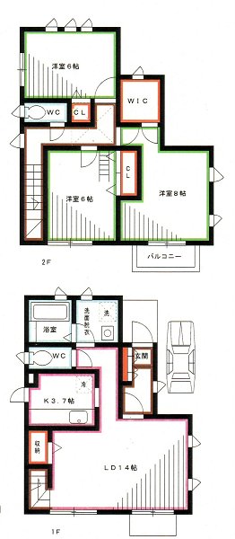 パークサイドハウス  間取り