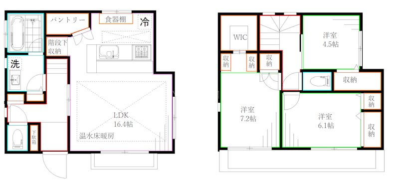 新築貸戸建住宅 間取り