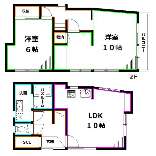 山下様貸家 間取り