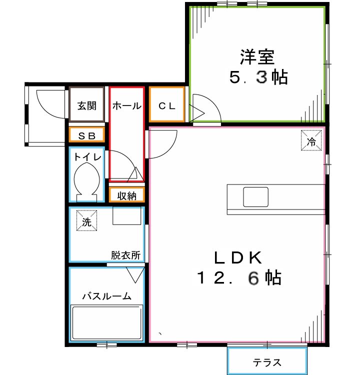 サウスソシアＨ棟 間取り