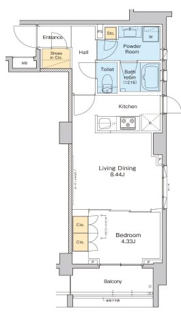 プラウドフラット中野 間取り図