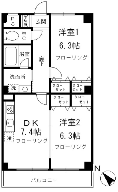 クレスト　アンク 間取り図