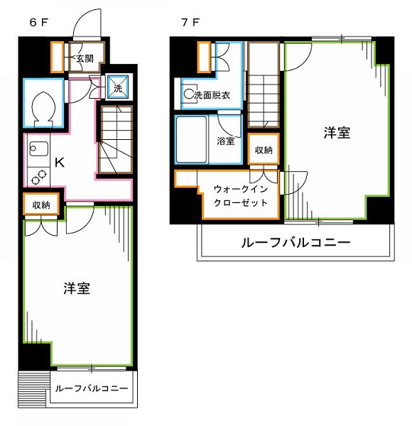 ルーブル中野坂上伍番館  間取り