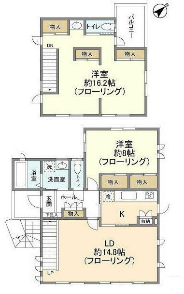 南荻窪１丁目2階3階部分  間取り