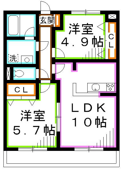 フィオーレスパッチオ  間取り