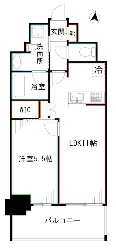 フレンシア高円寺北  間取り