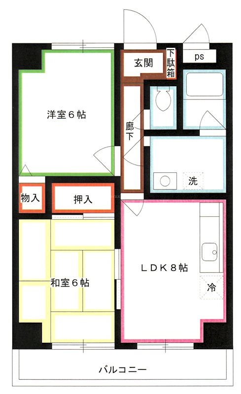 エクリーンミタカⅠ 間取り
