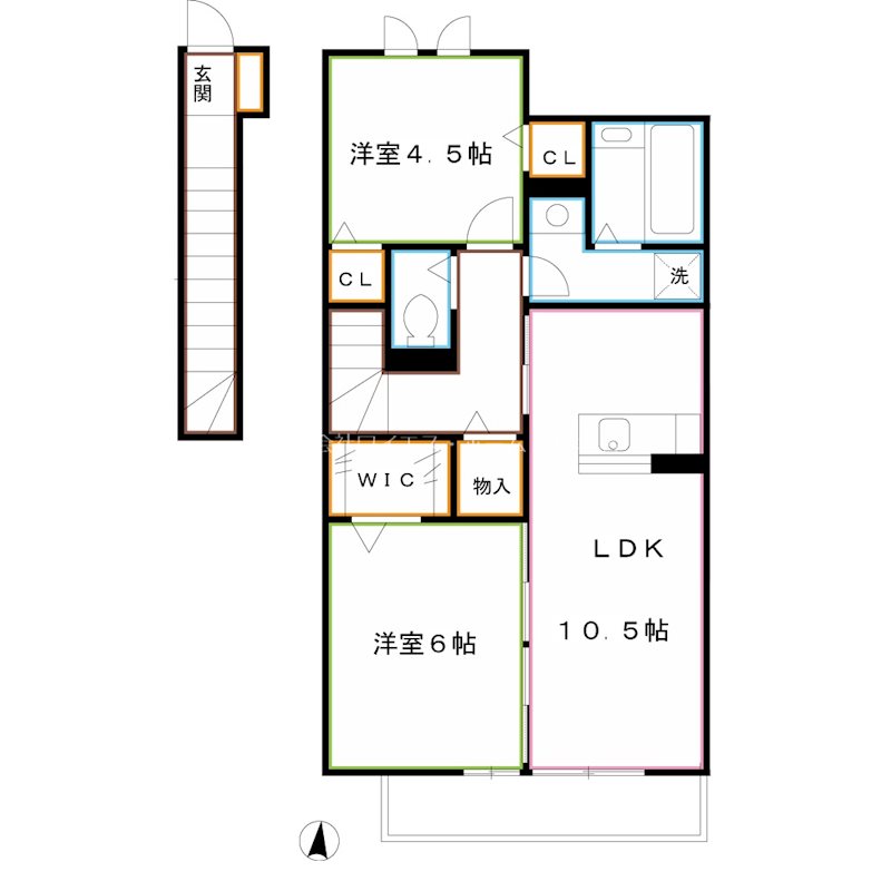 クレールB 間取り