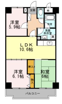 エスポワール小金井 間取り