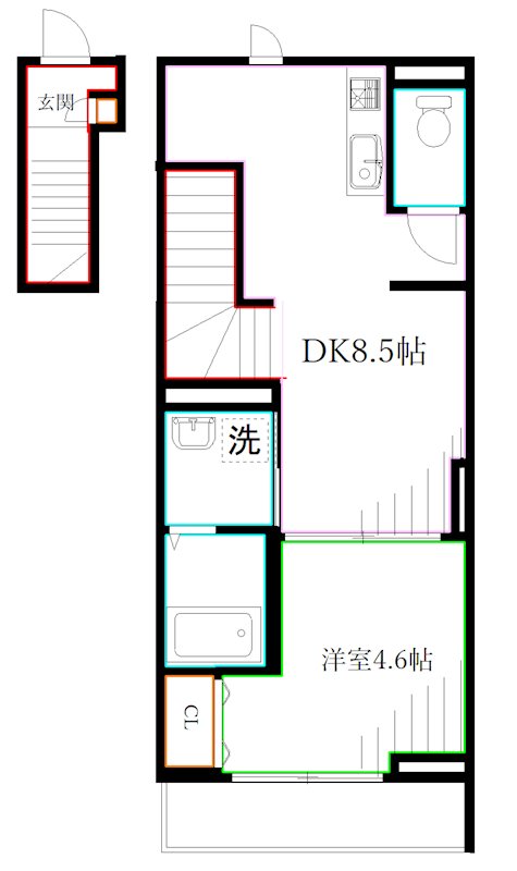 第二アムール八幡 間取り