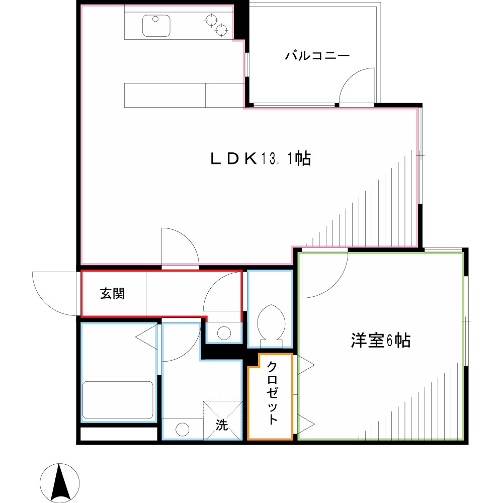 Lapis三鷹 間取り
