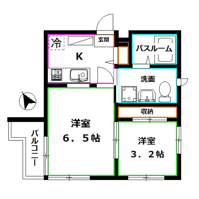 ルーブル三鷹参番館 間取り