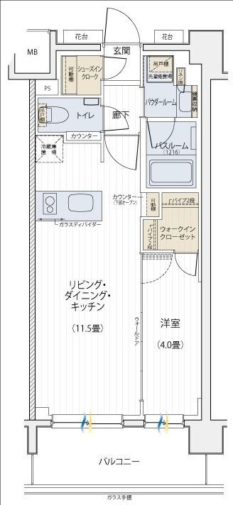 パレステージ杉並松庵 間取り