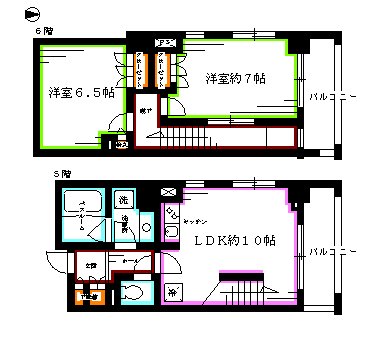 レジディア中落合C棟 間取り