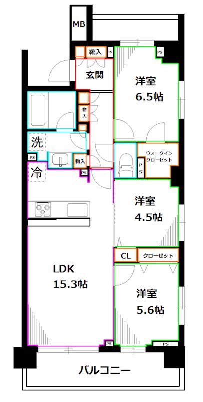 ソアラノーム荻窪天沼 間取り