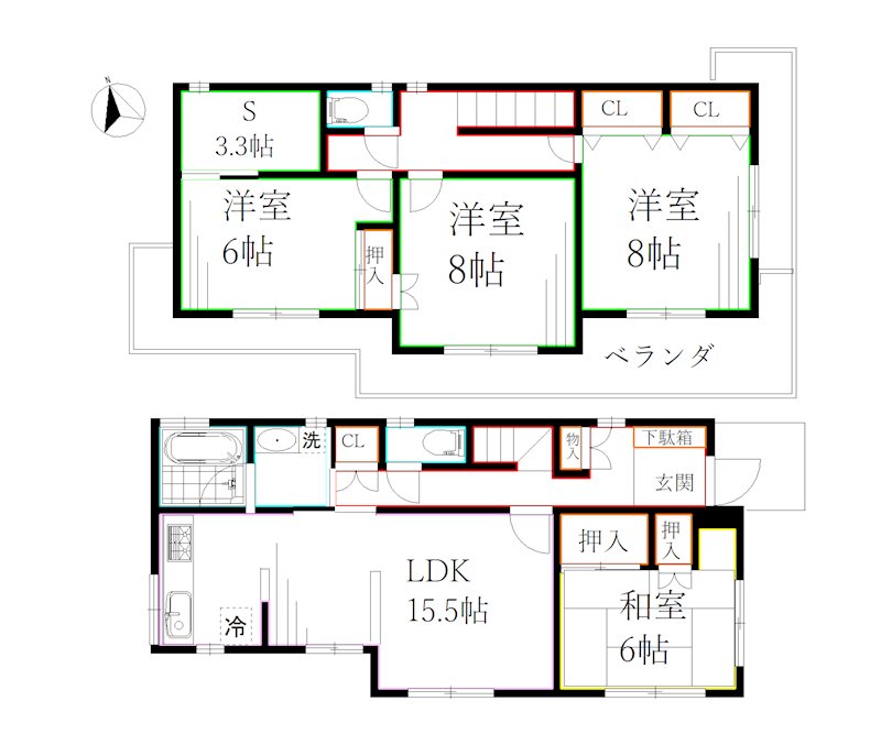 井口4丁目戸建 間取り