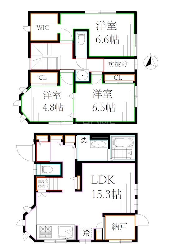 野崎3丁目戸建 間取り