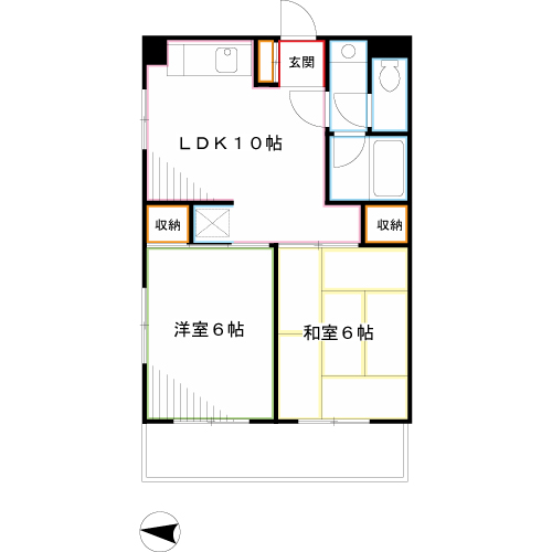 グリーンサンハイツ 間取り