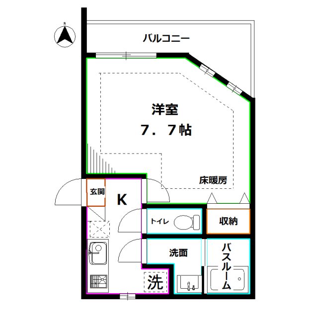 ピアコートTM武蔵関壱番館 間取り