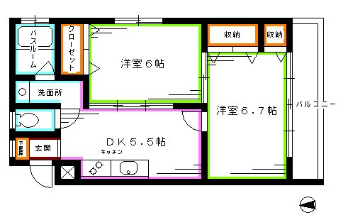 宇佐見マンション 間取り