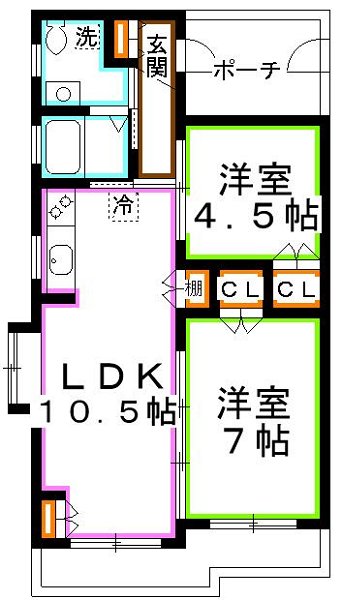 ウイングガーデンN棟 間取り