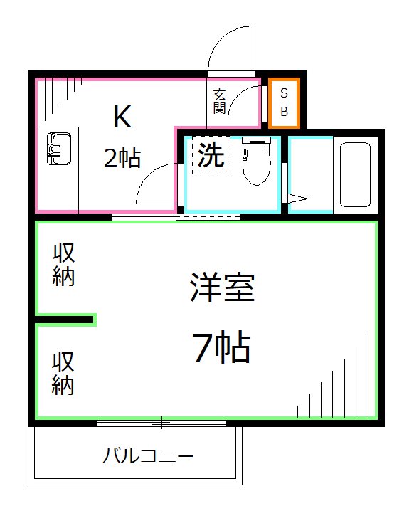 サンセーヌ宮崎 間取り