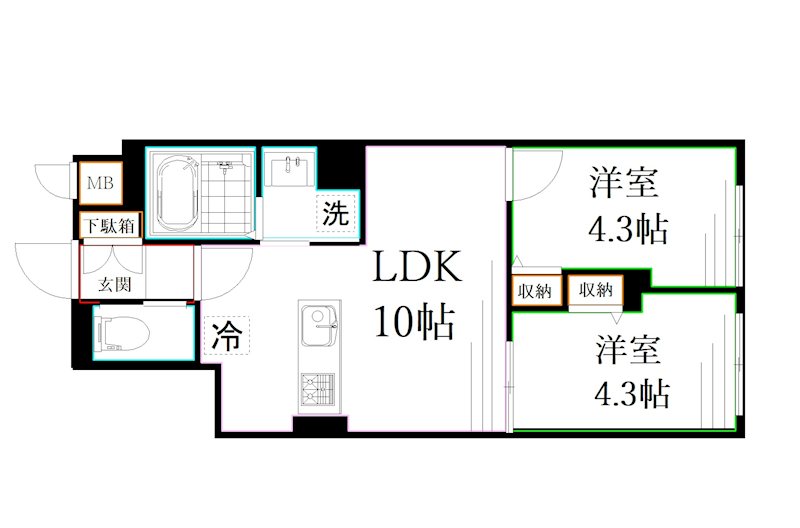 エルファーロ三鷹 間取り