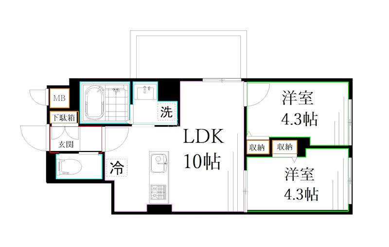 エルファーロ三鷹 間取り