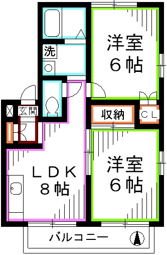 エステートピア水源の森A 間取り