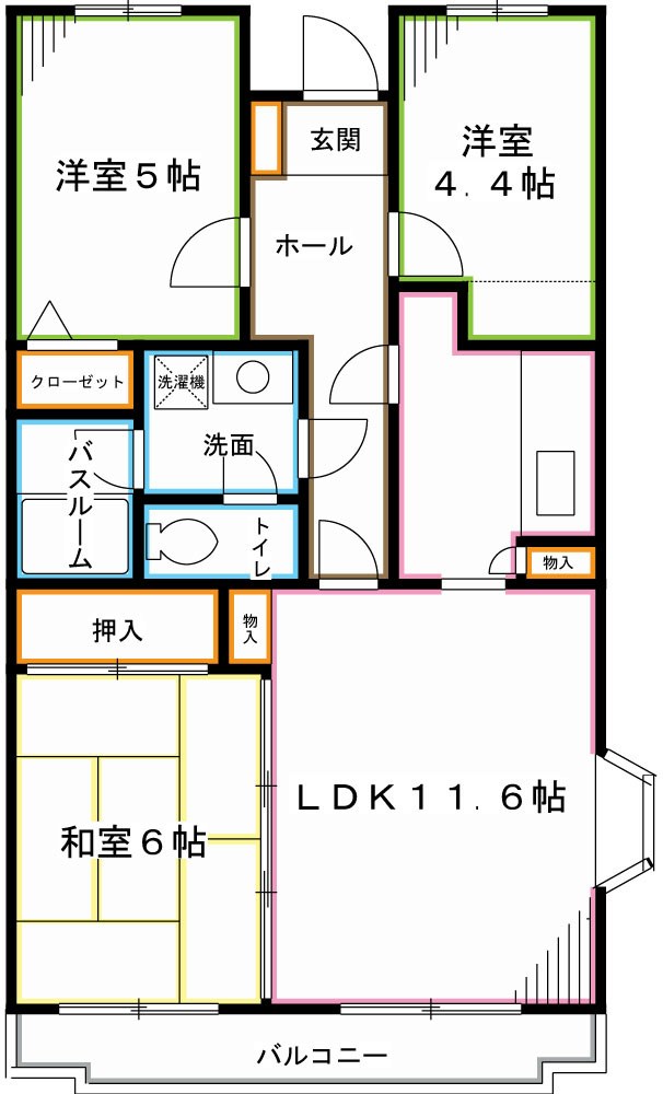 ベルガーデン 間取り
