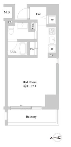 ミリアレジデンス北新宿 間取り