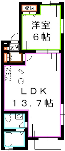 アンジュＩ・Ｍ 間取り