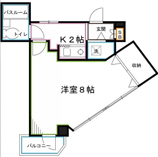 いづみマンション一ツ橋 間取り