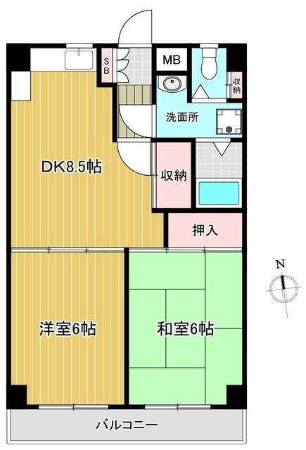 登喜和ビルシャトレートキワ 間取り
