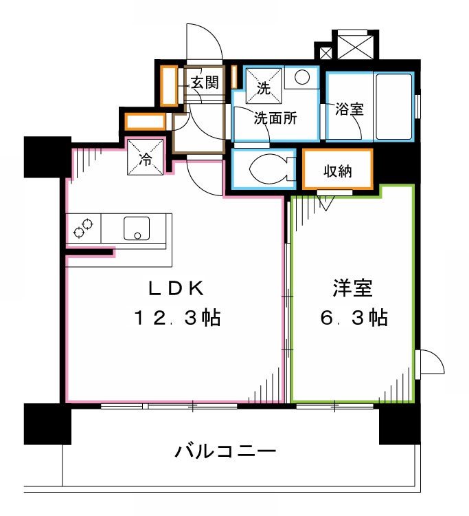 アイルズ東中野 間取り