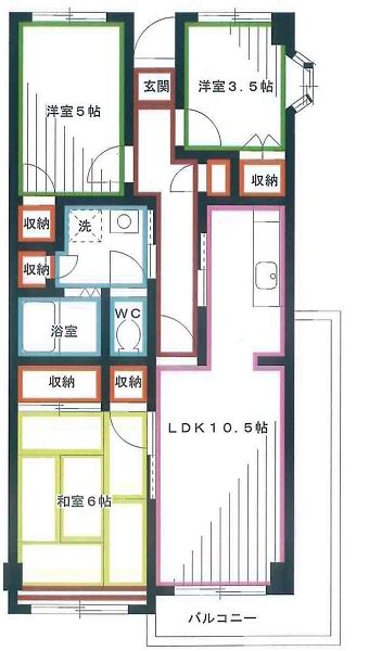 サンフラットむさしの 間取り