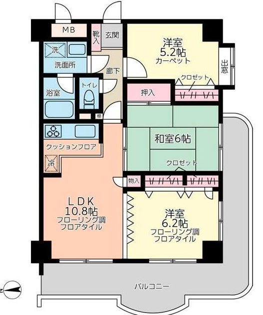 朝日シティパリオ三鷹 間取り