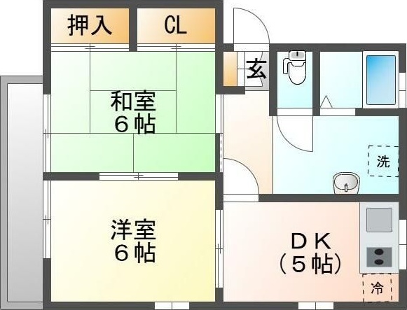 シティハイムエクレール国立 間取り