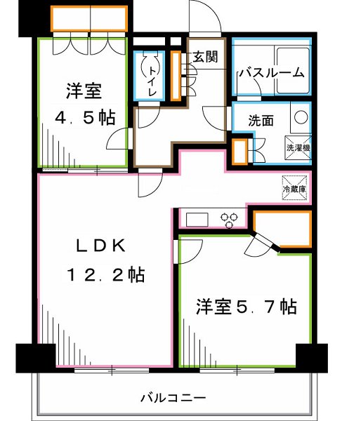 レジディア杉並方南町 間取り