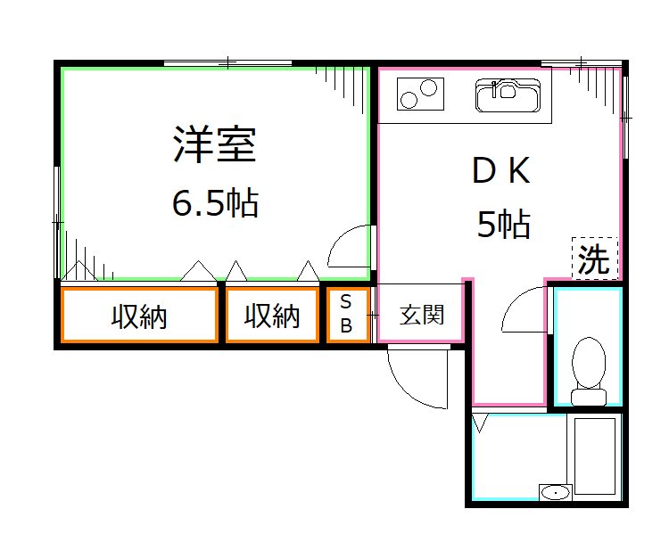 プレジール東中野 間取り