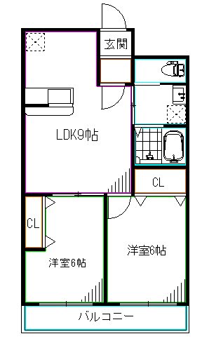 アビタシオン落合 間取り