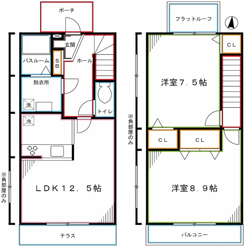 ガーデンコートA・B・C棟 間取り