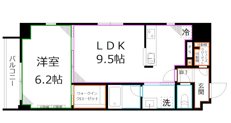 グランツアベニュー立川錦町 間取り