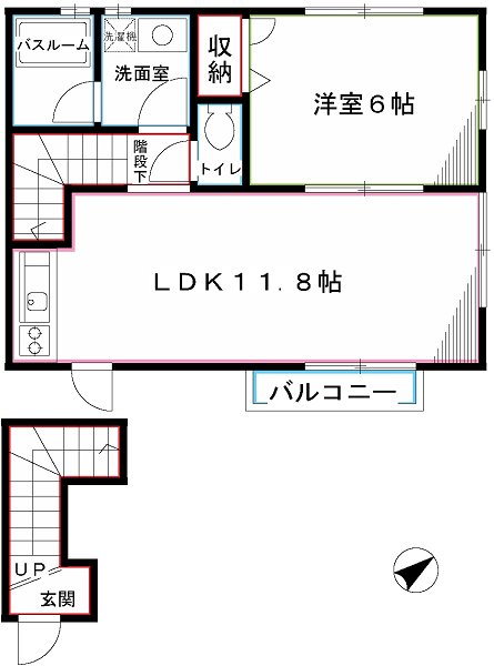 小金井レジデンツ　フィレンツェ 間取り