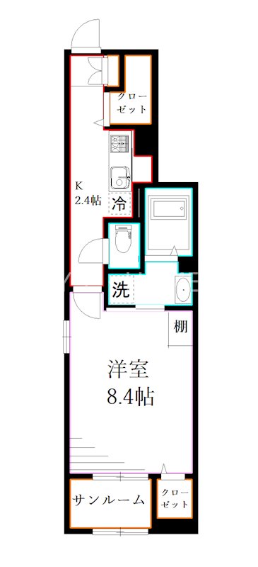 イリゼ府中   間取り