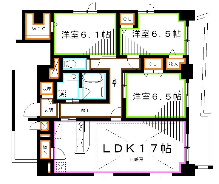 ルンデ三鷹 間取り