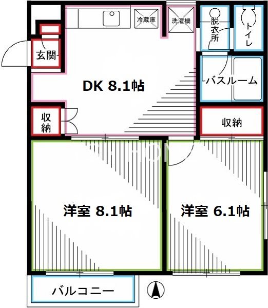 ラフィーネ西国分寺 間取り