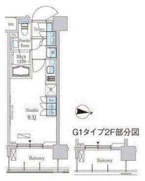パークアクシス東高円寺 間取り