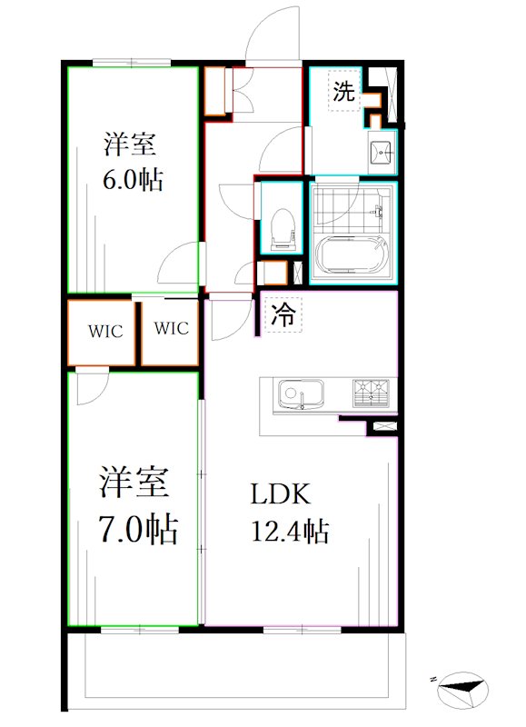 ディアクレスト西荻窪 間取り